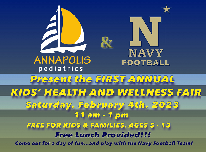 kids health and wellness fair header February 4th 2023 11am to 1pm