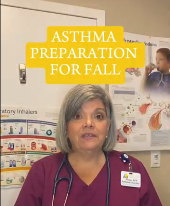 asthma preparation for fall video screenshot diane scull asthma educator allergies fall seasonal