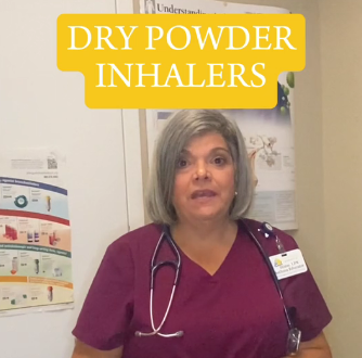 dry powder inhaler instructions video image Diane Scull Asthma Educator LPN AE-C